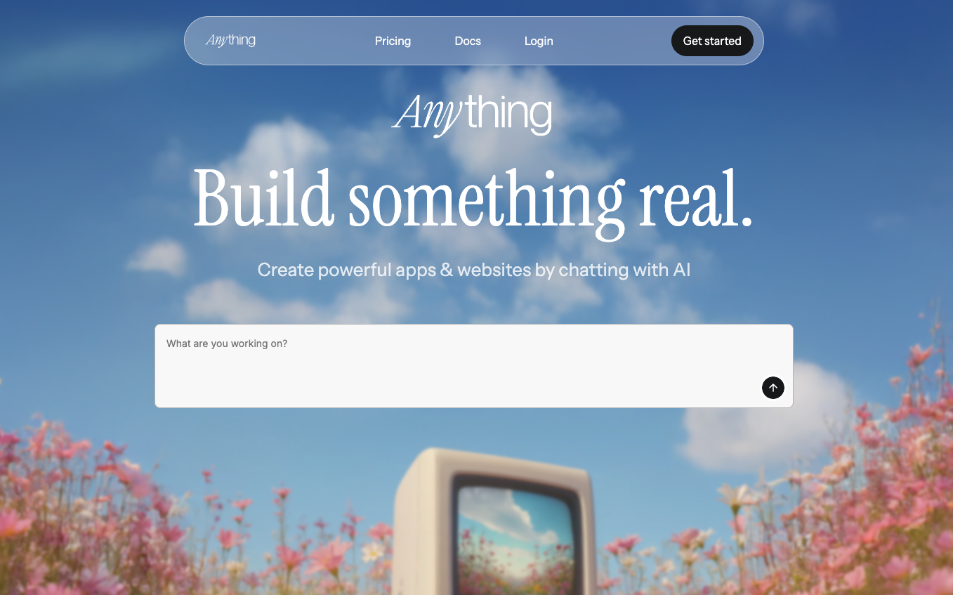 Anything homepage